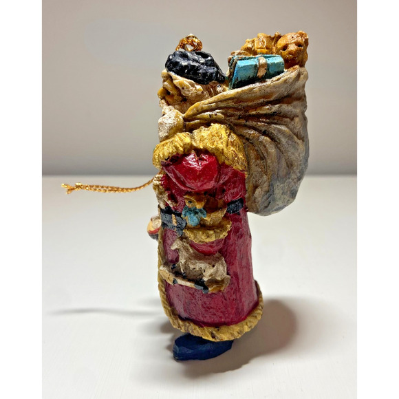 Vintage 1989 Schmid Shackman Collection Annual Santa Clause Ornament 424-136 - Picture 6 of 7